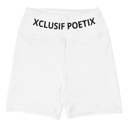 XCLUSIF POETIX WHITE & BLACK Women's Leggings Shorts