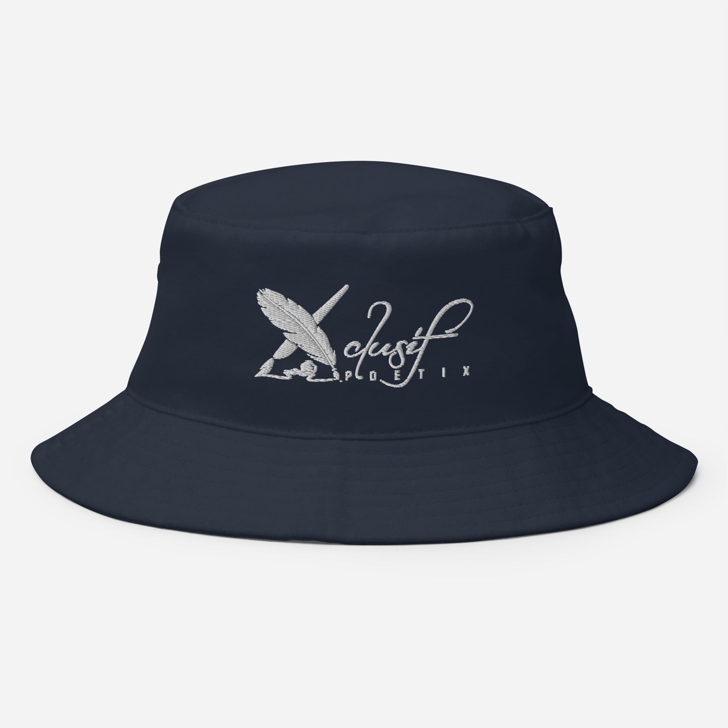 XCLIUSIF POETIX WHITE LOGO Embroidery Bucket Hat