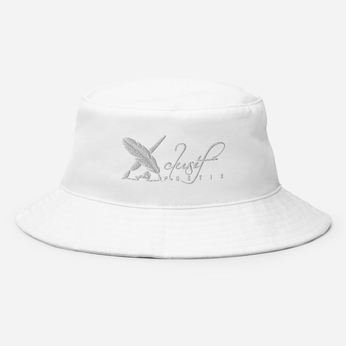 XCLIUSIF POETIX WHITE LOGO Embroidery Bucket Hat