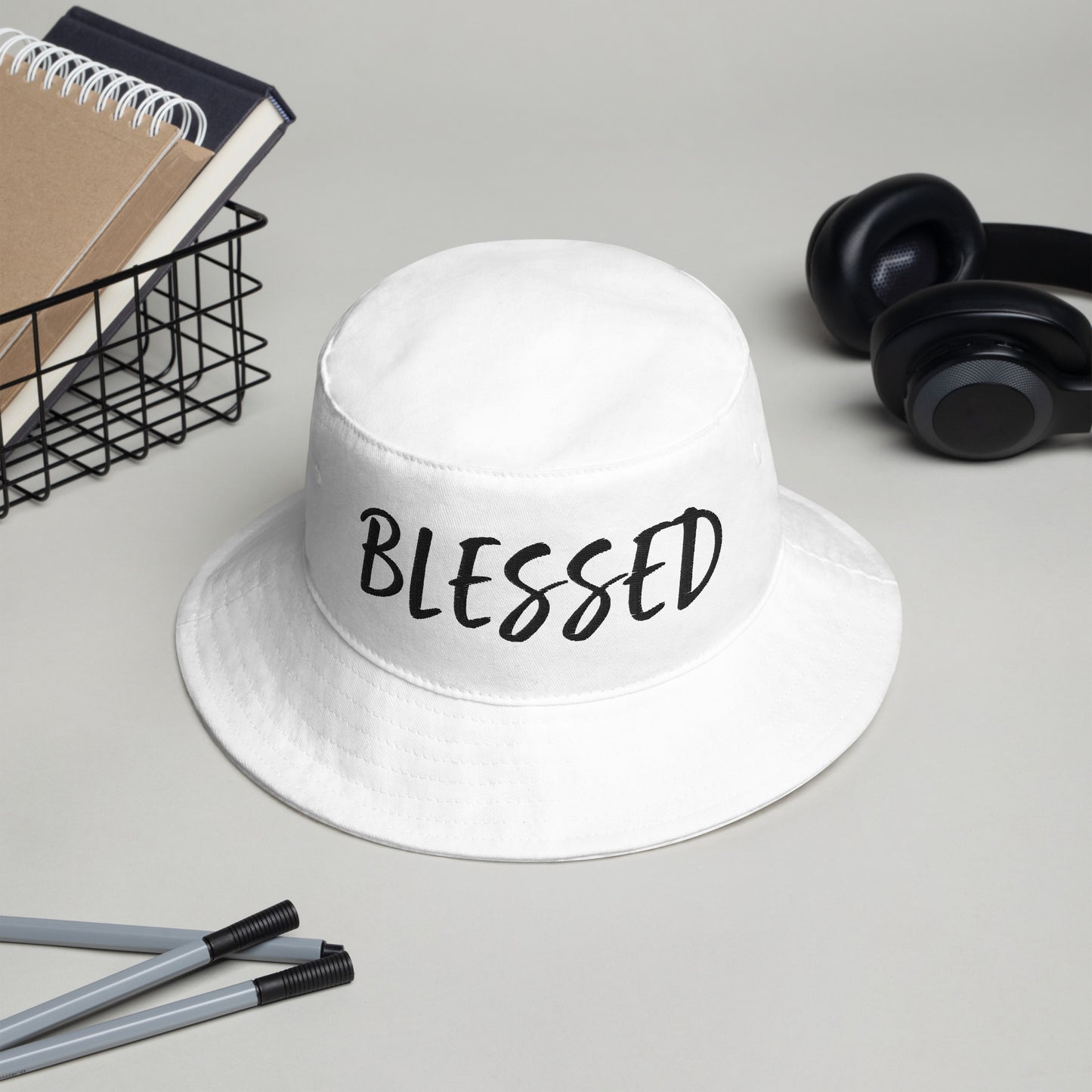 BLESSED BY XCLUSIF POETIX Bucket Hat