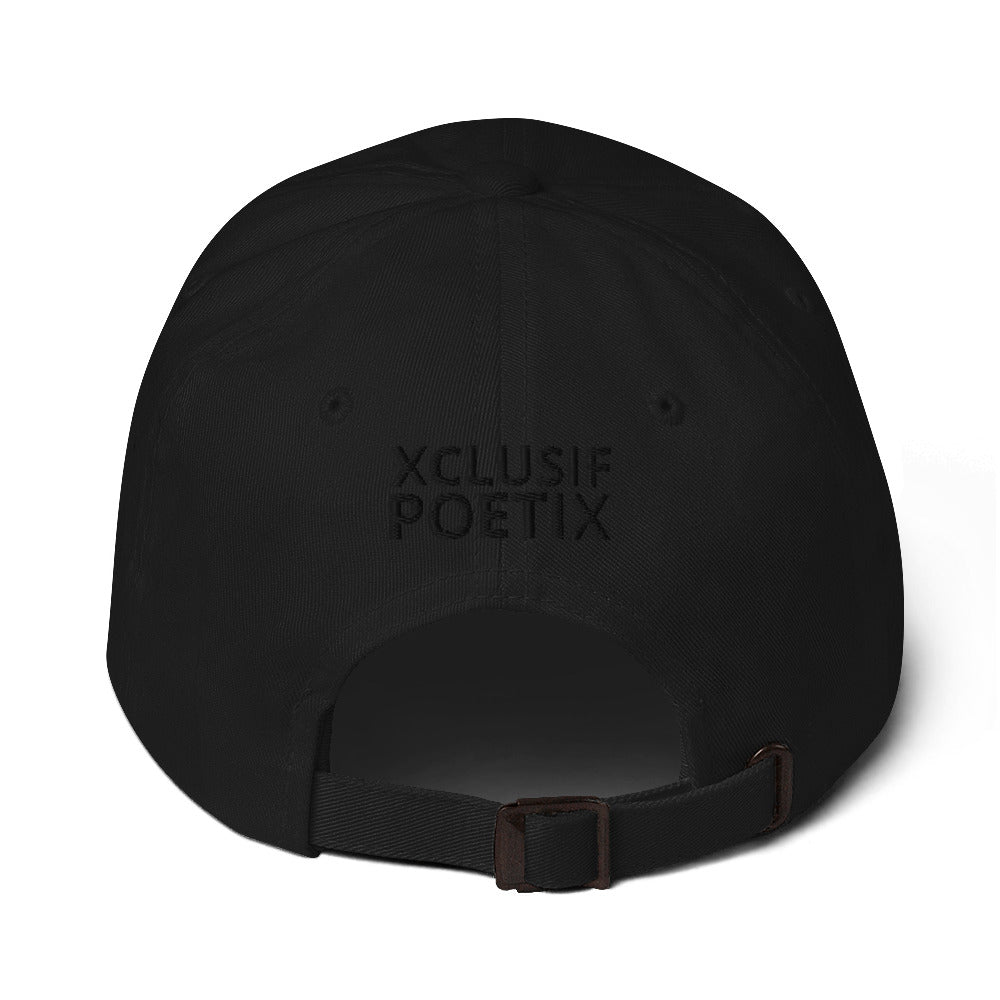 XCLUSIF POETIX BLACK LOGO Baseball hat