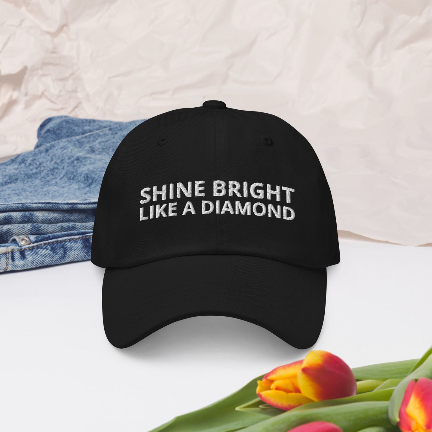 "SHINE BRIGHT LIKE A DIAMOND" BY XCLUSIF POETIX Baseball hat