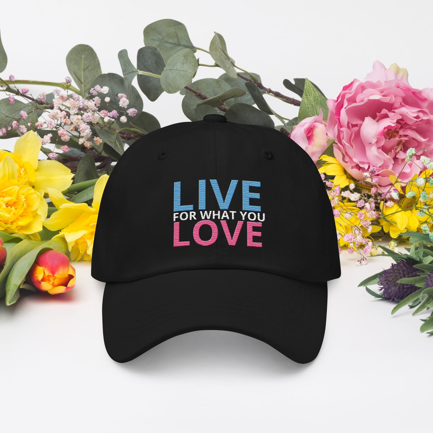 "LIVE FOR WHAT YOU LOVE" BY XCLUSIF POETIX Baseball hat