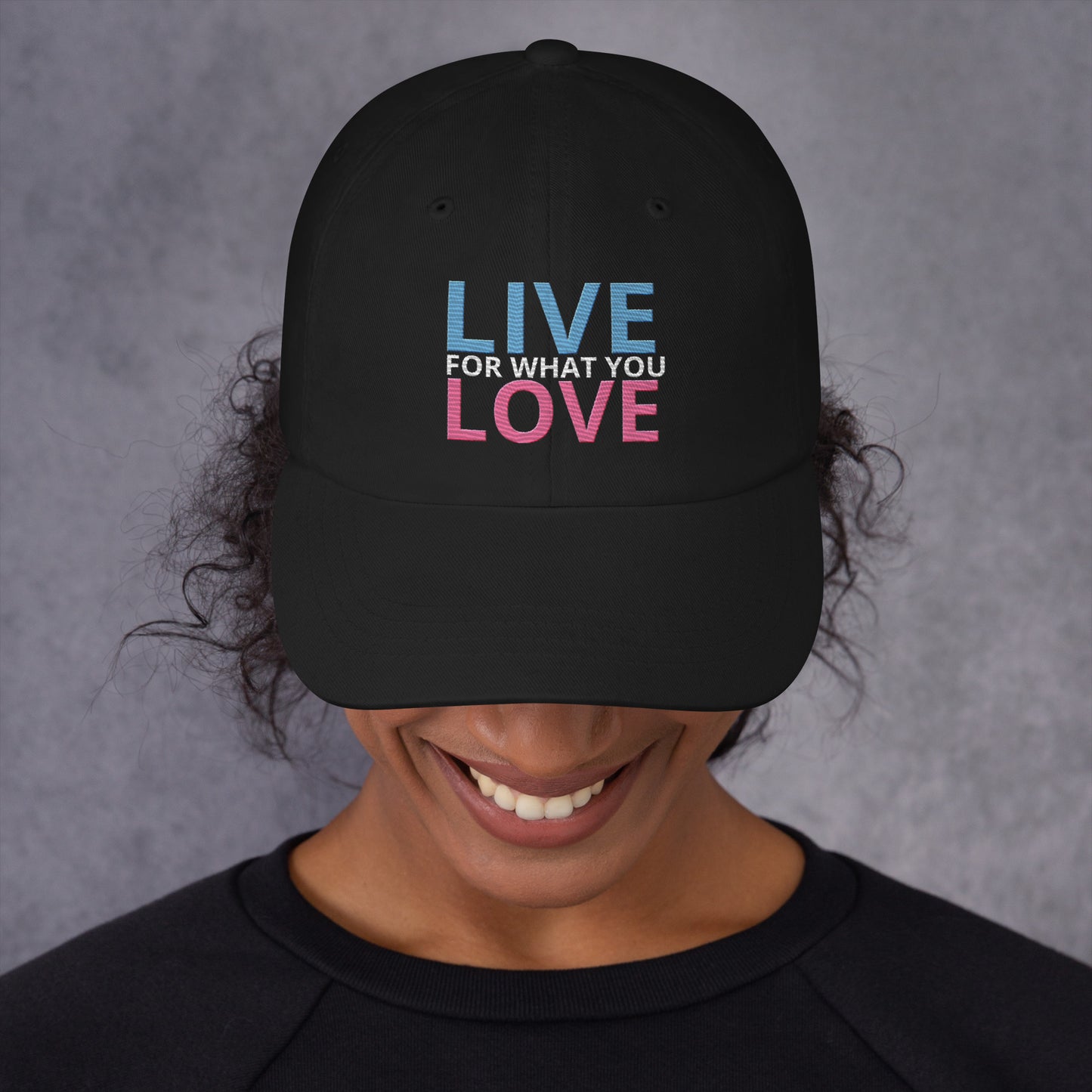 "LIVE FOR WHAT YOU LOVE" BY XCLUSIF POETIX Baseball hat