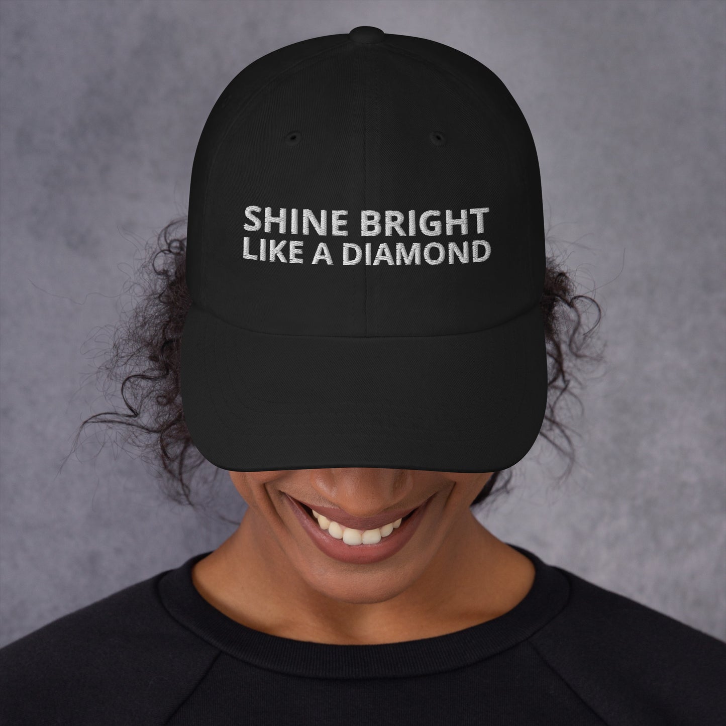 "SHINE BRIGHT LIKE A DIAMOND" BY XCLUSIF POETIX Baseball hat