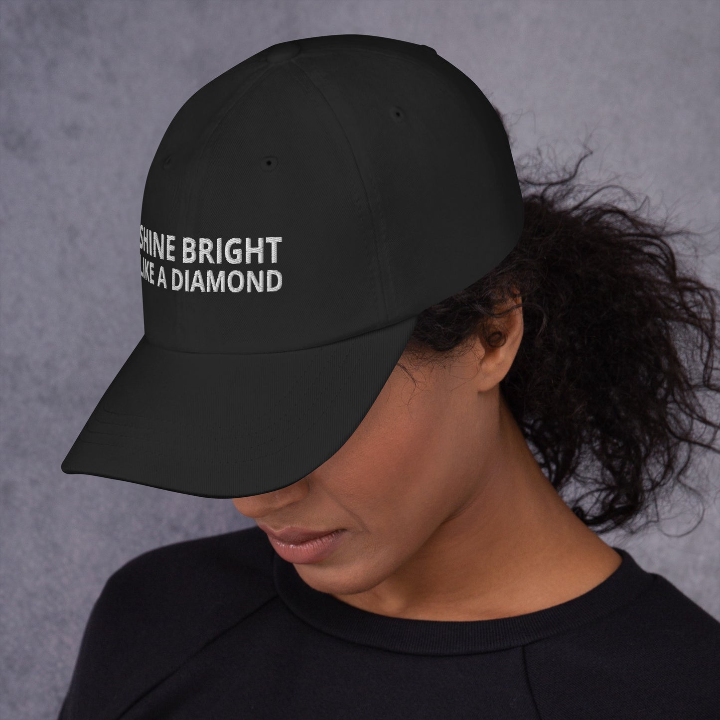 "SHINE BRIGHT LIKE A DIAMOND" BY XCLUSIF POETIX Baseball hat