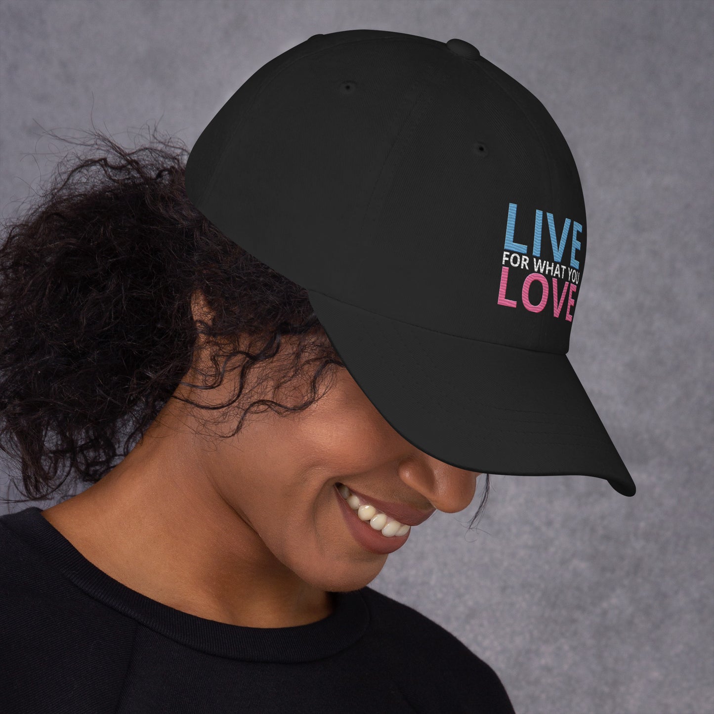 "LIVE FOR WHAT YOU LOVE" BY XCLUSIF POETIX Baseball hat