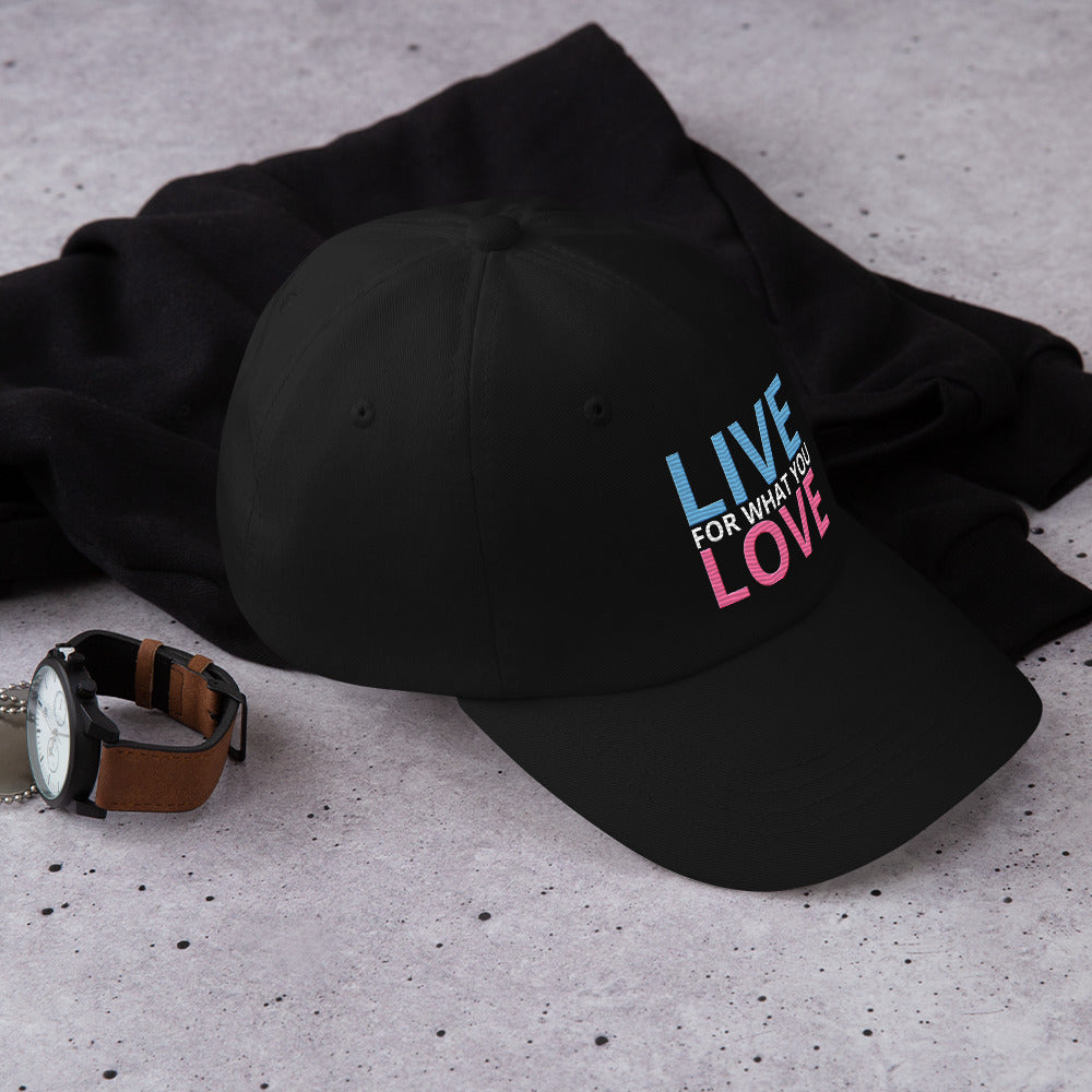 "LIVE FOR WHAT YOU LOVE" BY XCLUSIF POETIX Baseball hat