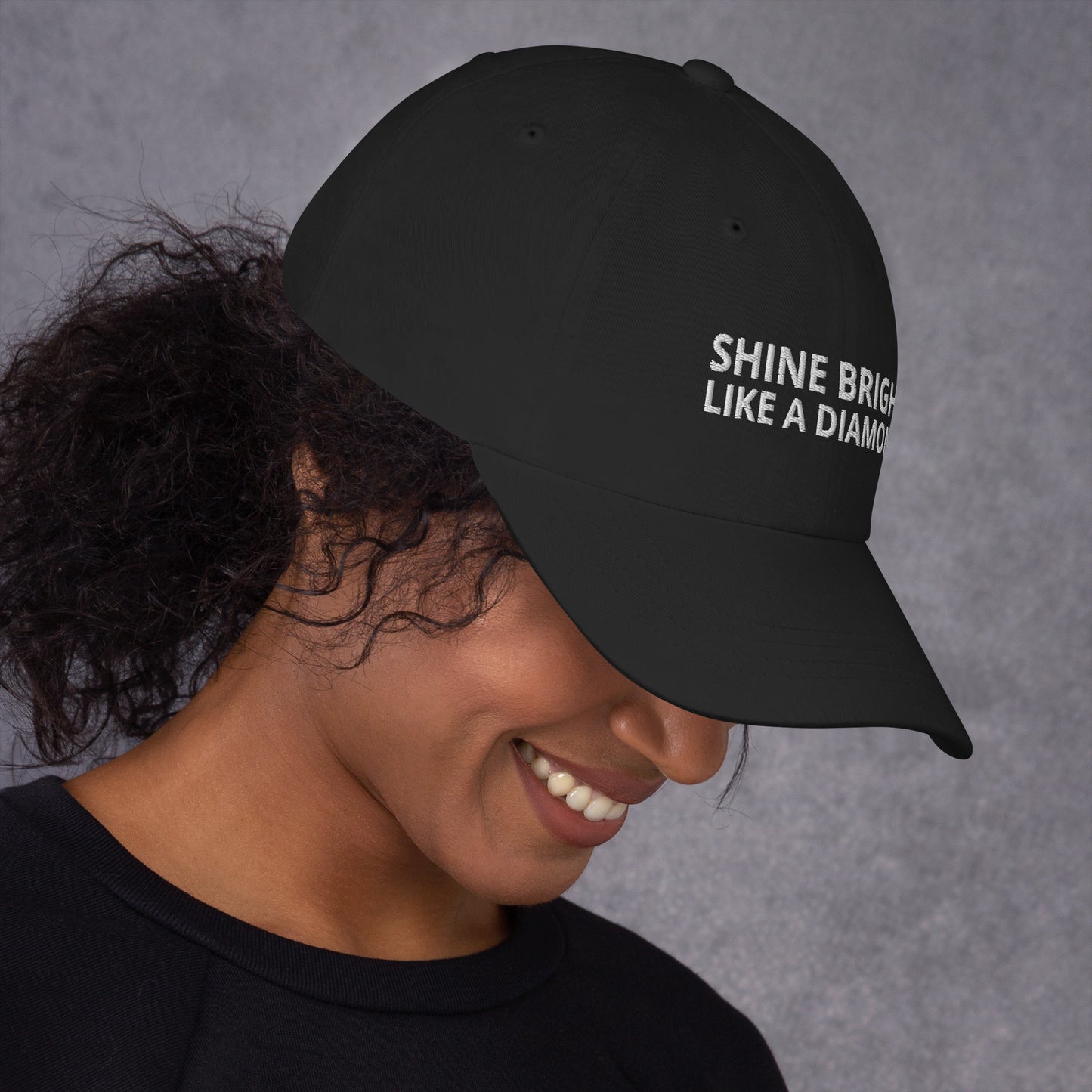 "SHINE BRIGHT LIKE A DIAMOND" BY XCLUSIF POETIX Baseball hat