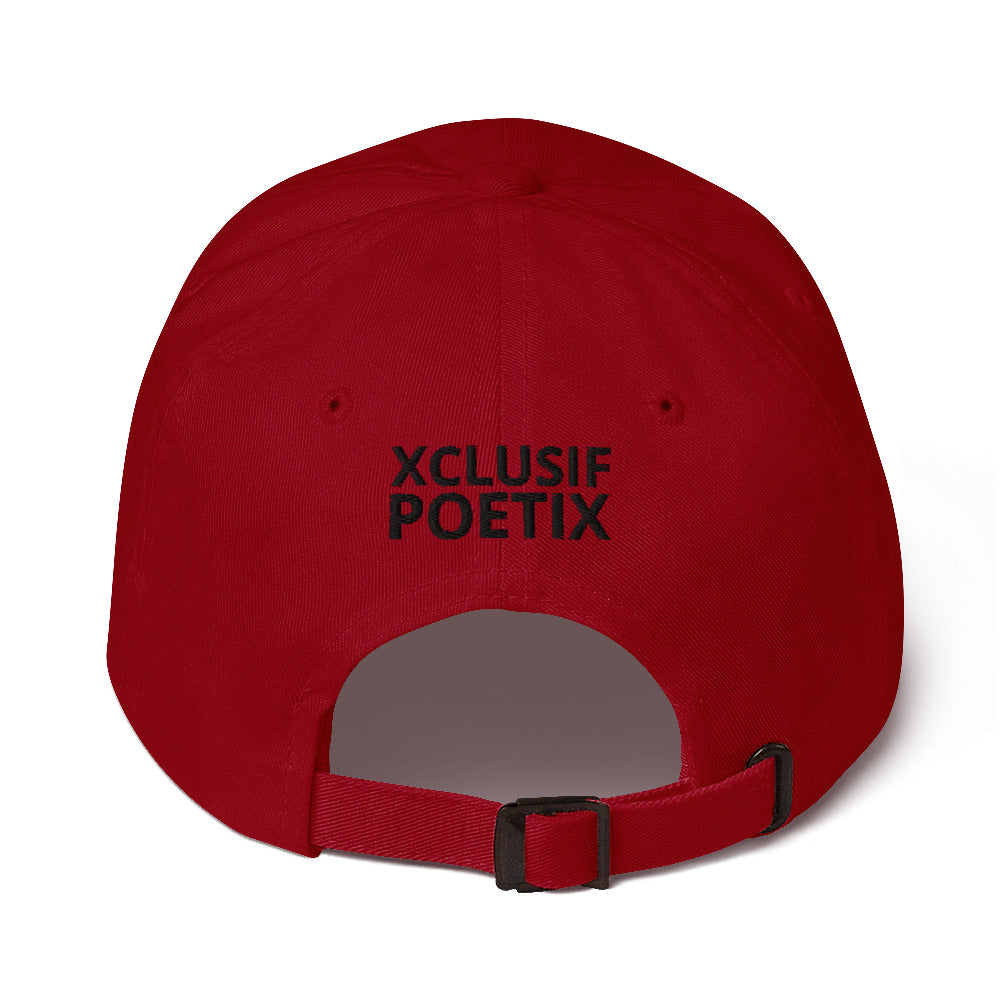 XCLUSIF POETIX BLACK LOGO Baseball hat