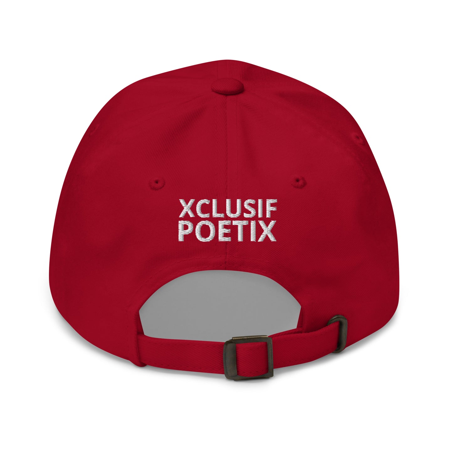 XCLUSIF POETIX WHITE LOGO Baseball hat