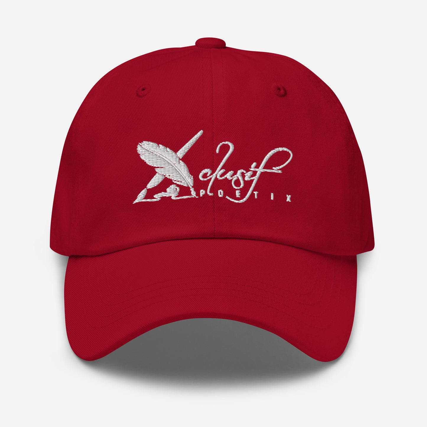 XCLUSIF POETIX WHITE LOGO Baseball hat