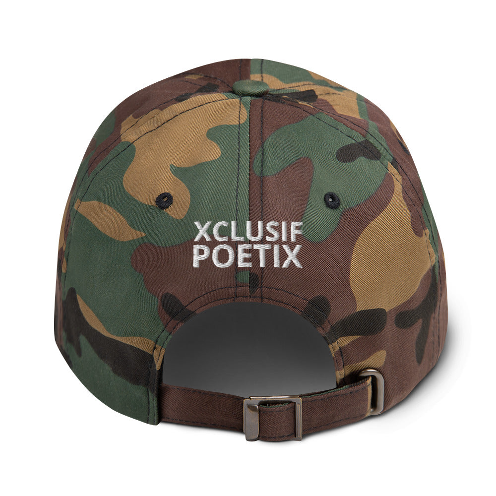 XCLUSIF POETIX WHITE LOGO Baseball hat