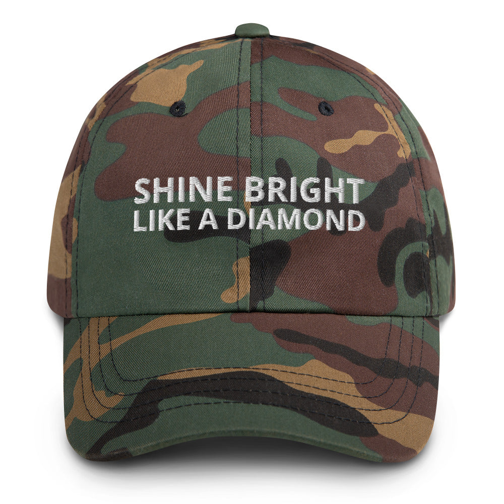 "SHINE BRIGHT LIKE A DIAMOND" BY XCLUSIF POETIX Baseball hat