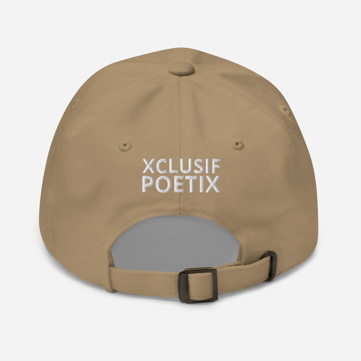 XCLUSIF POETIX WHITE LOGO Baseball hat