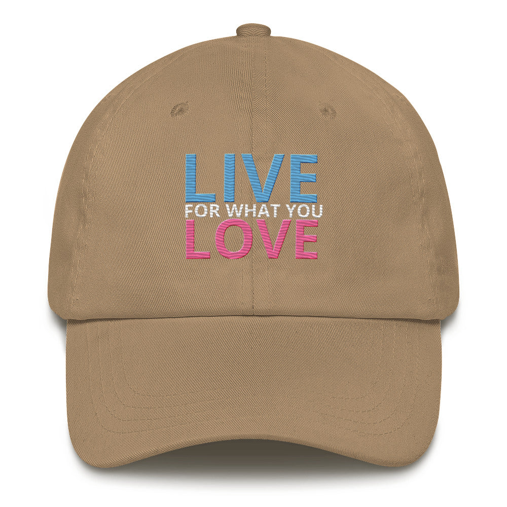 "LIVE FOR WHAT YOU LOVE" BY XCLUSIF POETIX Baseball hat