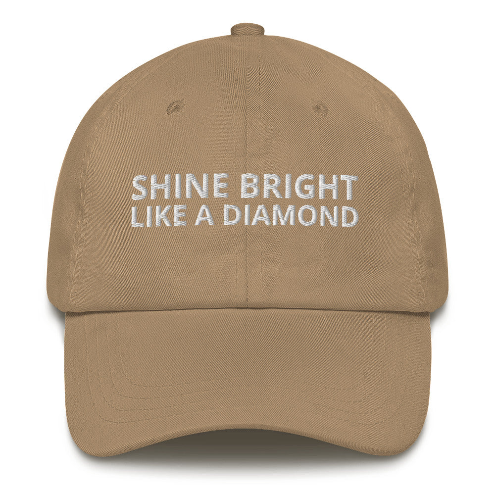 "SHINE BRIGHT LIKE A DIAMOND" BY XCLUSIF POETIX Baseball hat