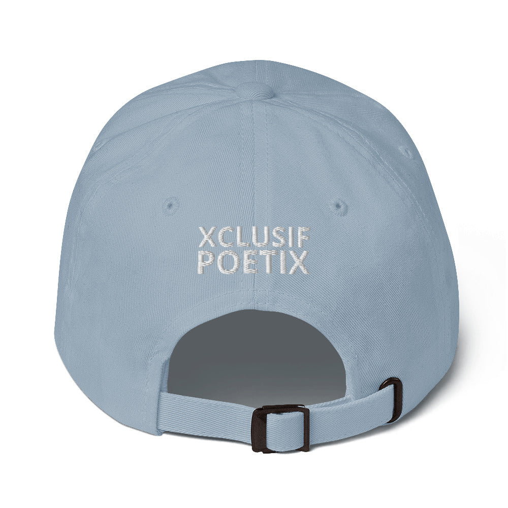 XCLUSIF POETIX WHITE LOGO Baseball hat