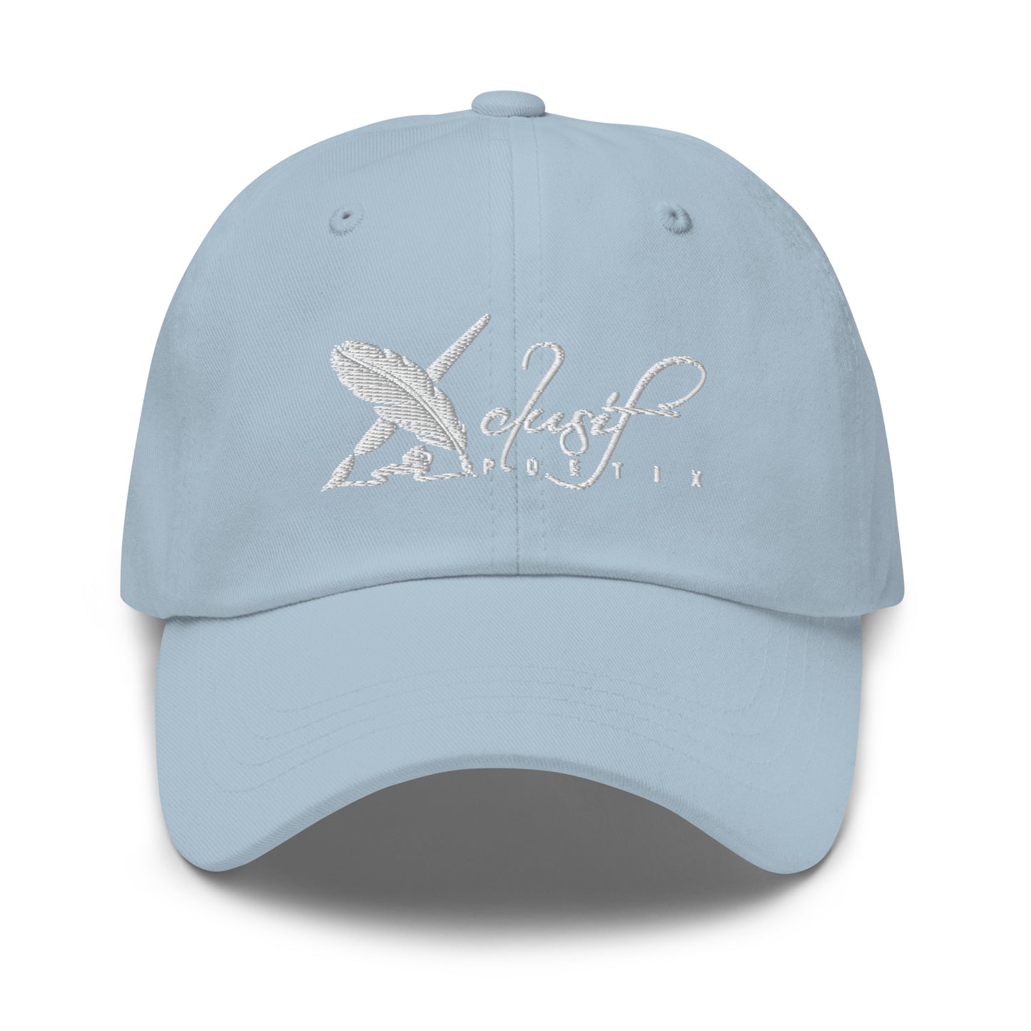 XCLUSIF POETIX WHITE LOGO Baseball hat