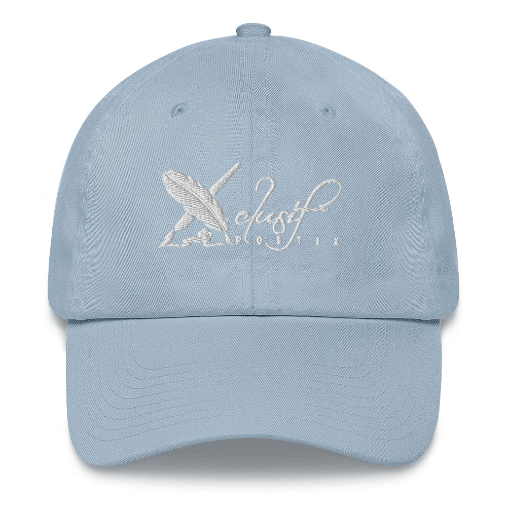 XCLUSIF POETIX WHITE LOGO Baseball hat