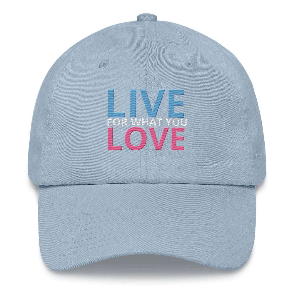 "LIVE FOR WHAT YOU LOVE" BY XCLUSIF POETIX Baseball hat