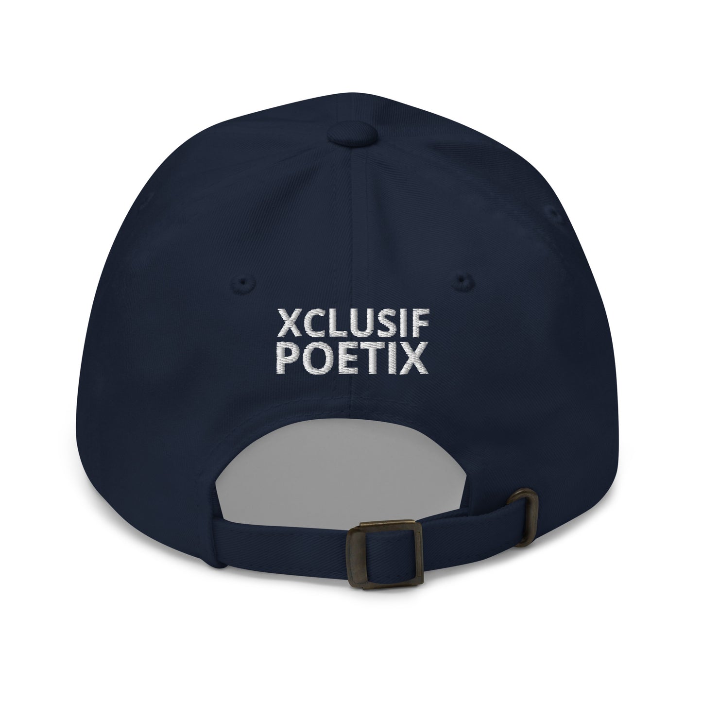 XCLUSIF POETIX WHITE LOGO Baseball hat