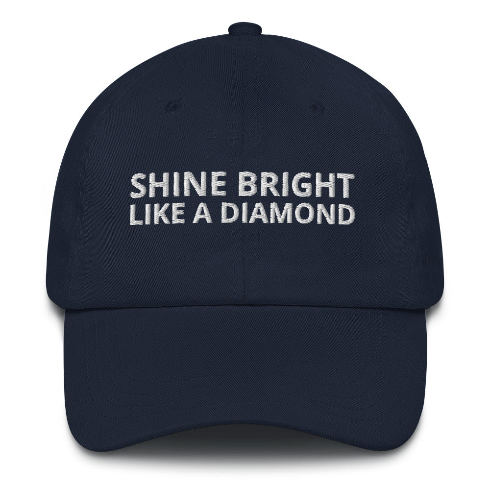 "SHINE BRIGHT LIKE A DIAMOND" BY XCLUSIF POETIX Baseball hat