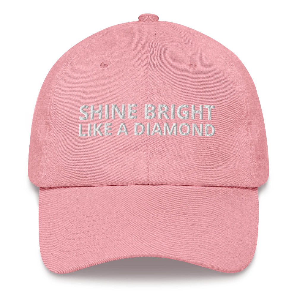 "SHINE BRIGHT LIKE A DIAMOND" BY XCLUSIF POETIX Baseball hat