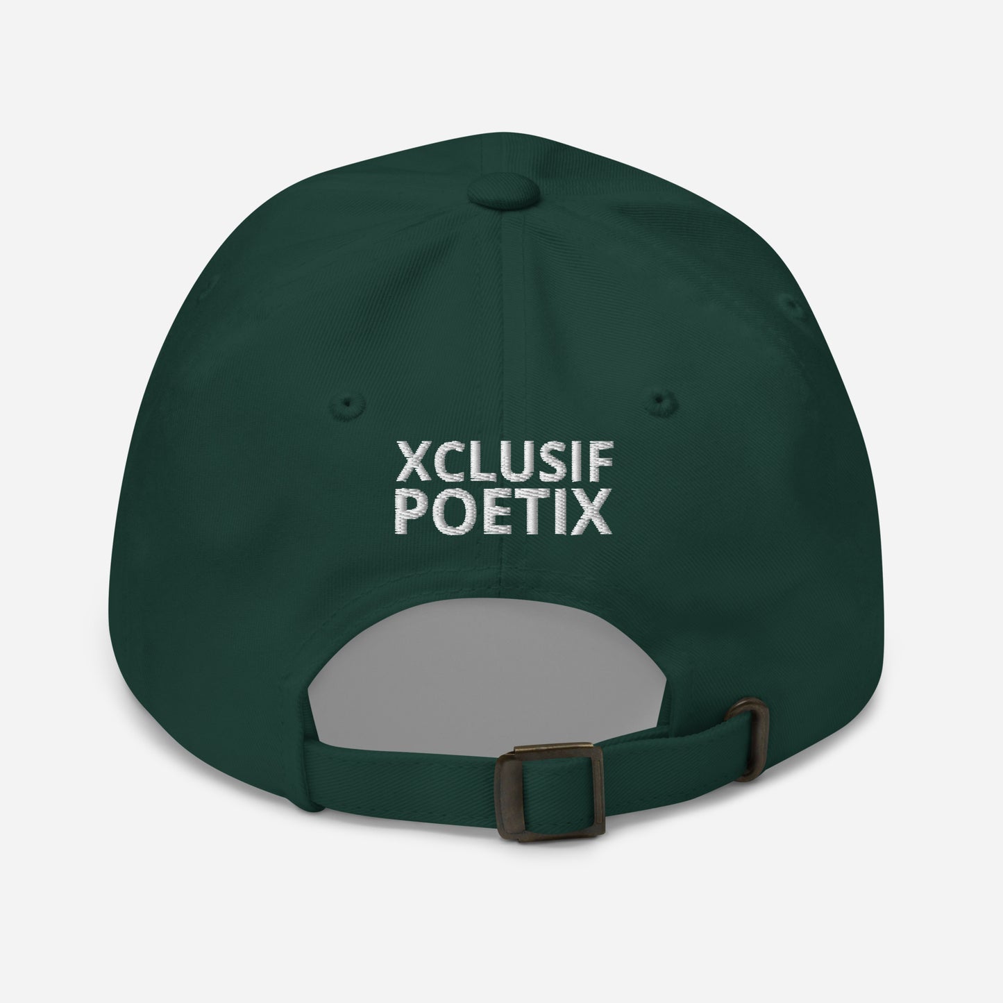 XCLUSIF POETIX WHITE LOGO Baseball hat