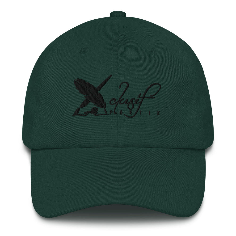 XCLUSIF POETIX BLACK LOGO Baseball hat