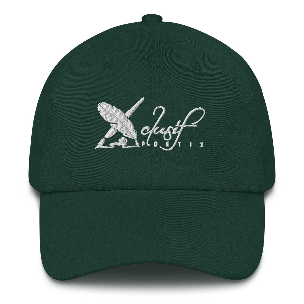 XCLUSIF POETIX WHITE LOGO Baseball hat