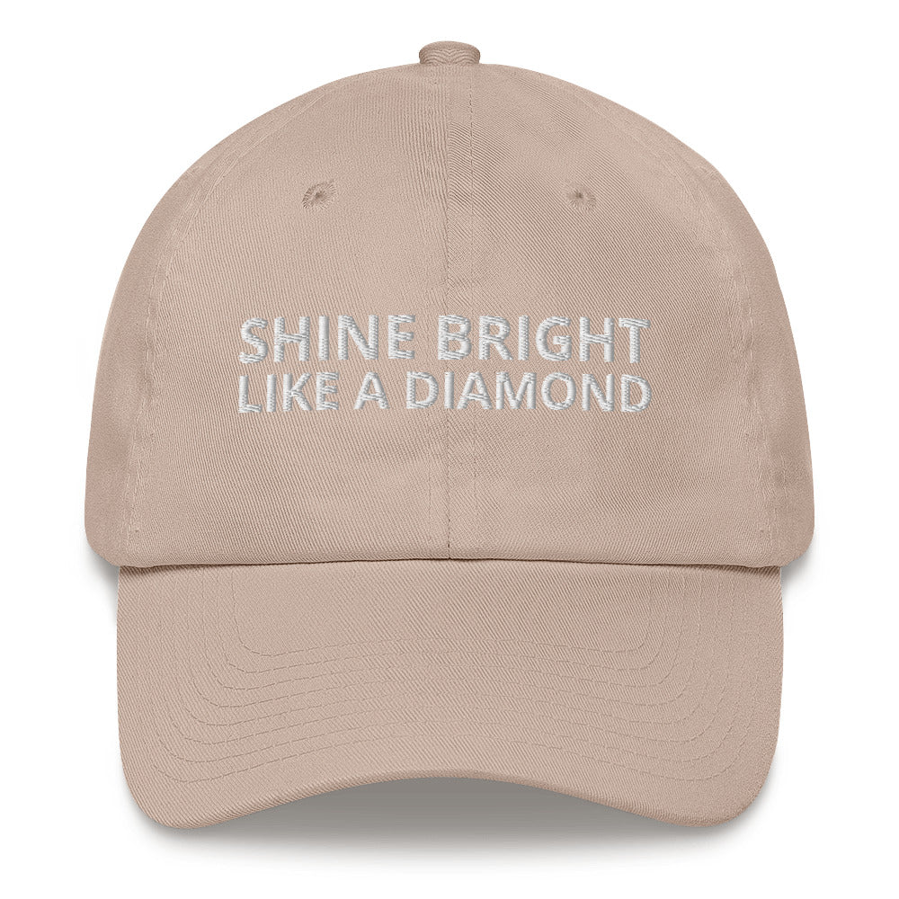 "SHINE BRIGHT LIKE A DIAMOND" BY XCLUSIF POETIX Baseball hat