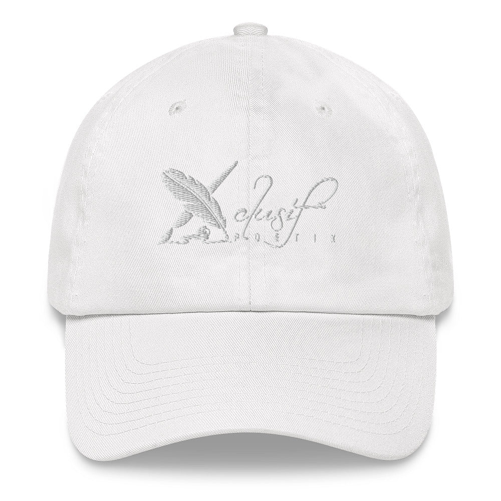 XCLUSIF POETIX WHITE LOGO Baseball hat