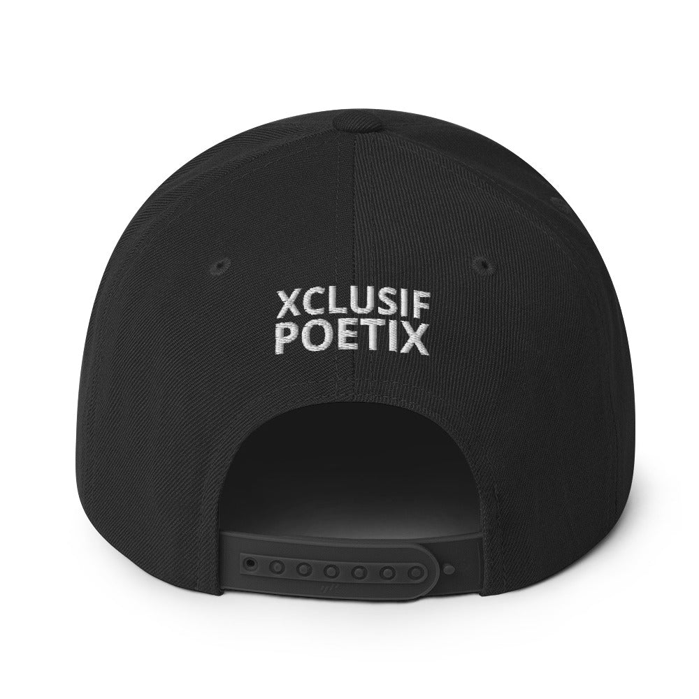 XCLUSIF POETIX WHITE LOGO Snapback Hat