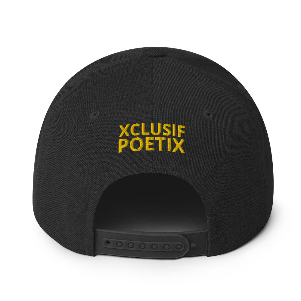 BLESSED BY XCLUSIF POETIX Snapback Hat