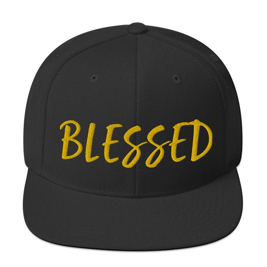 BLESSED BY XCLUSIF POETIX Snapback Hat