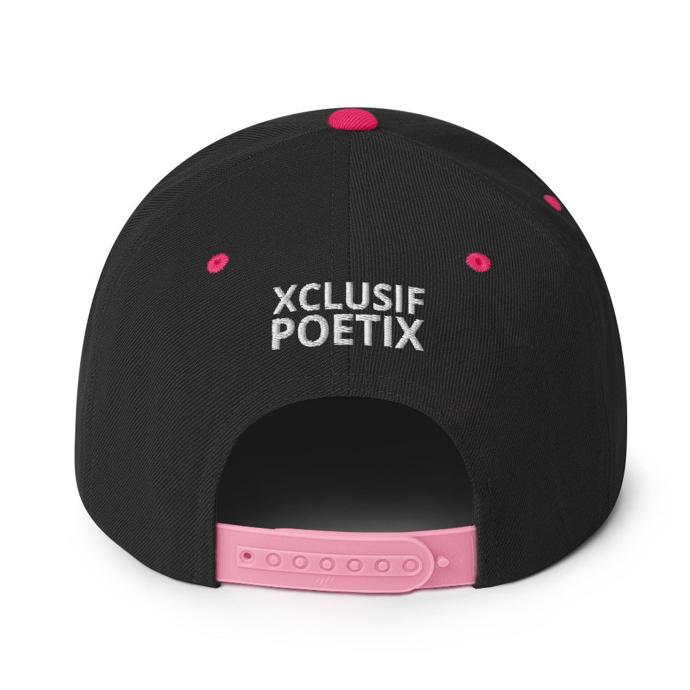 XCLUSIF POETIX WHITE LOGO Snapback Hat