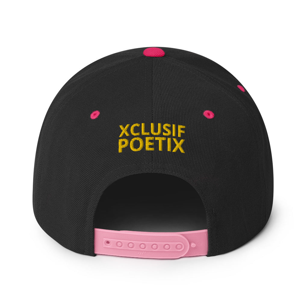 BLESSED BY XCLUSIF POETIX Snapback Hat