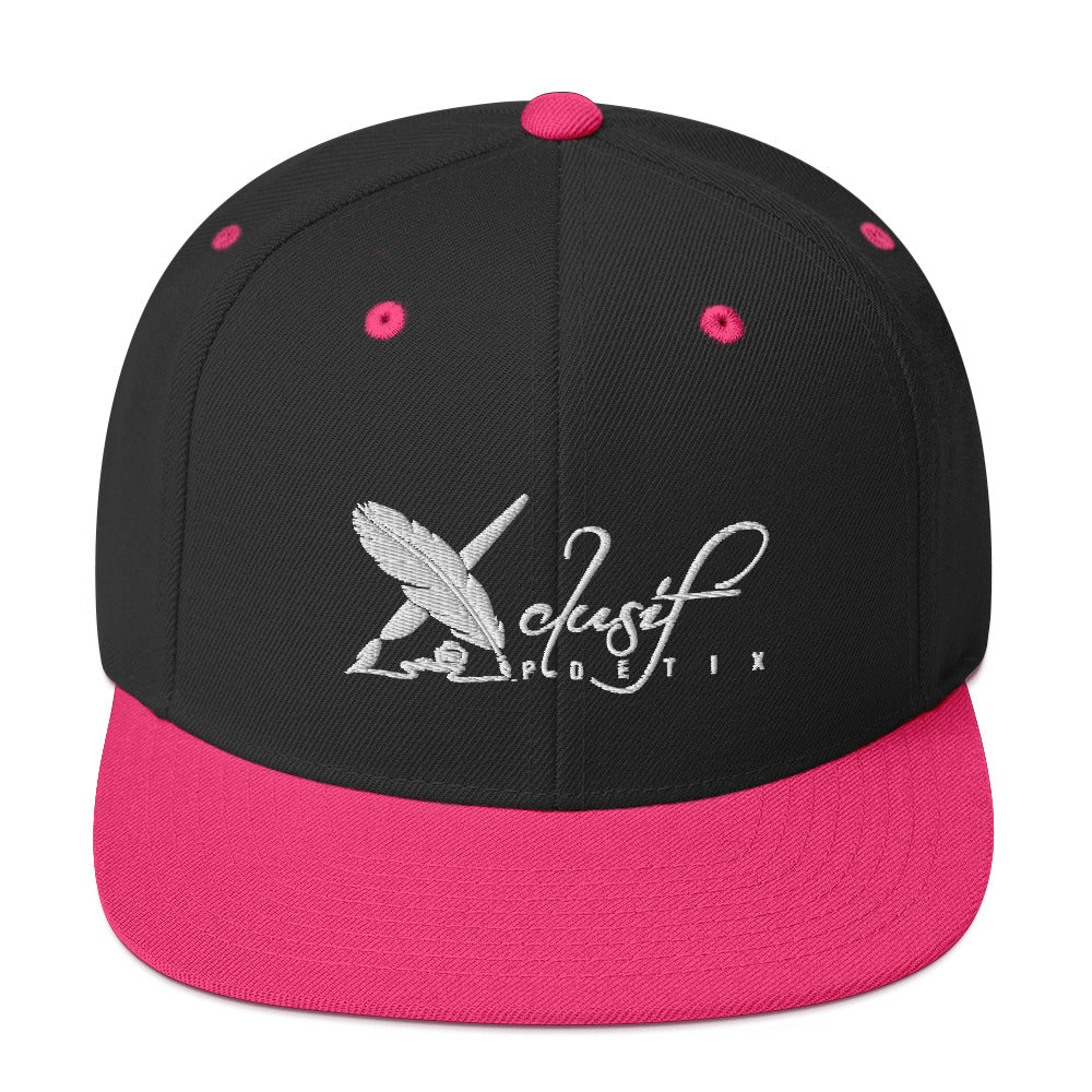 XCLUSIF POETIX WHITE LOGO Snapback Hat