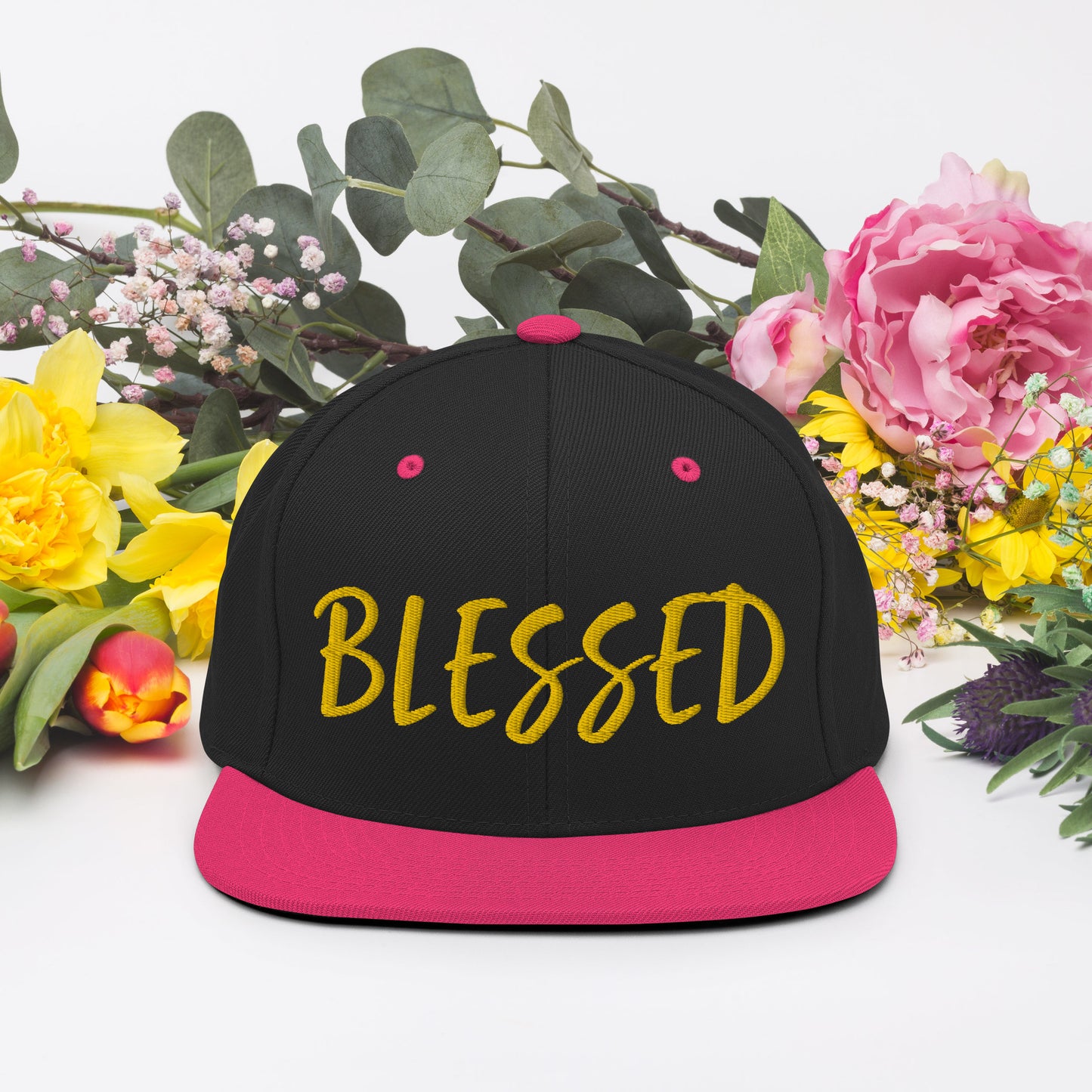 BLESSED BY XCLUSIF POETIX Snapback Hat