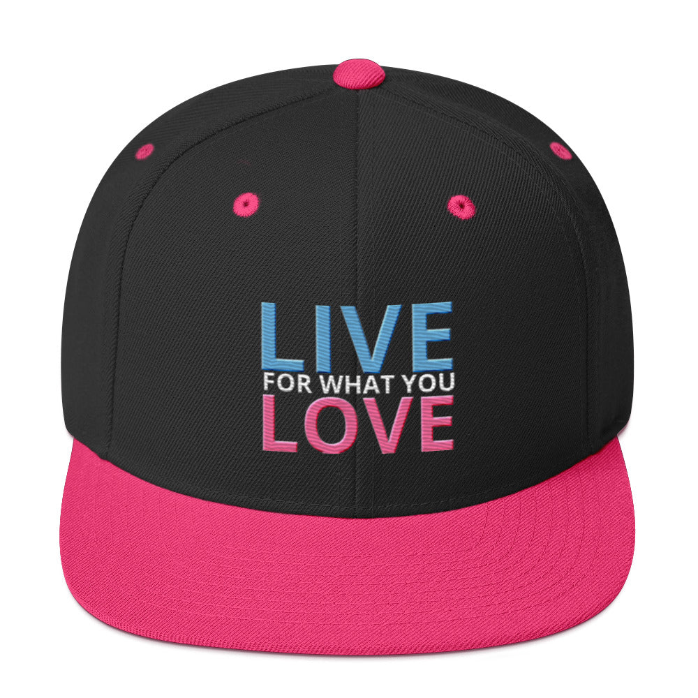 "LIVE FOR WHAT YOU LOVE" BY XCLUSIF POETIX Snapback Hat