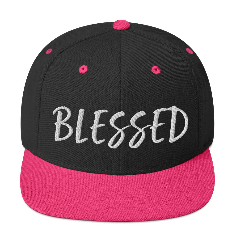 BLESSED BY XCLUSIF POETIX Snapback Hat