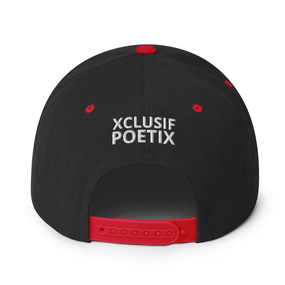 XCLUSIF POETIX WHITE LOGO Snapback Hat