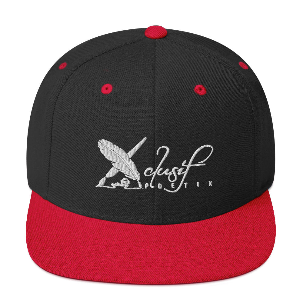 XCLUSIF POETIX WHITE LOGO Snapback Hat