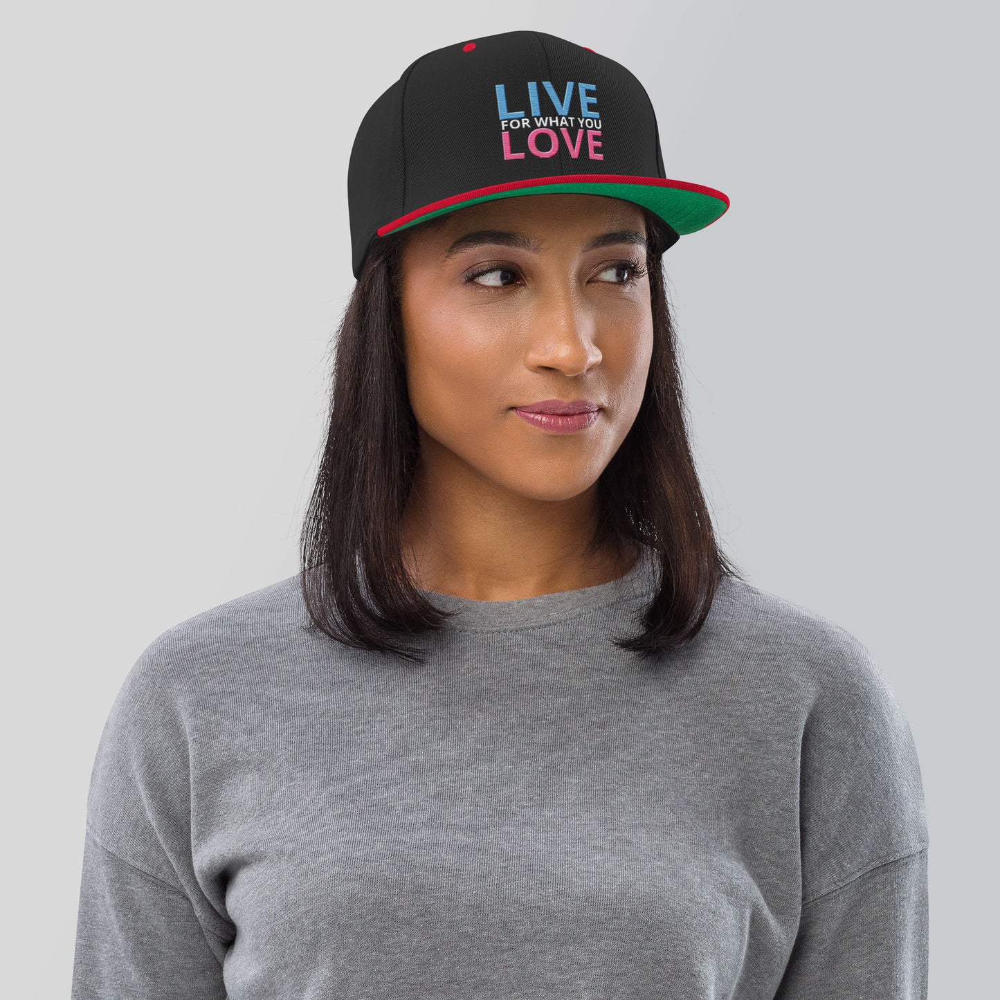 "LIVE FOR WHAT YOU LOVE" BY XCLUSIF POETIX Snapback Hat