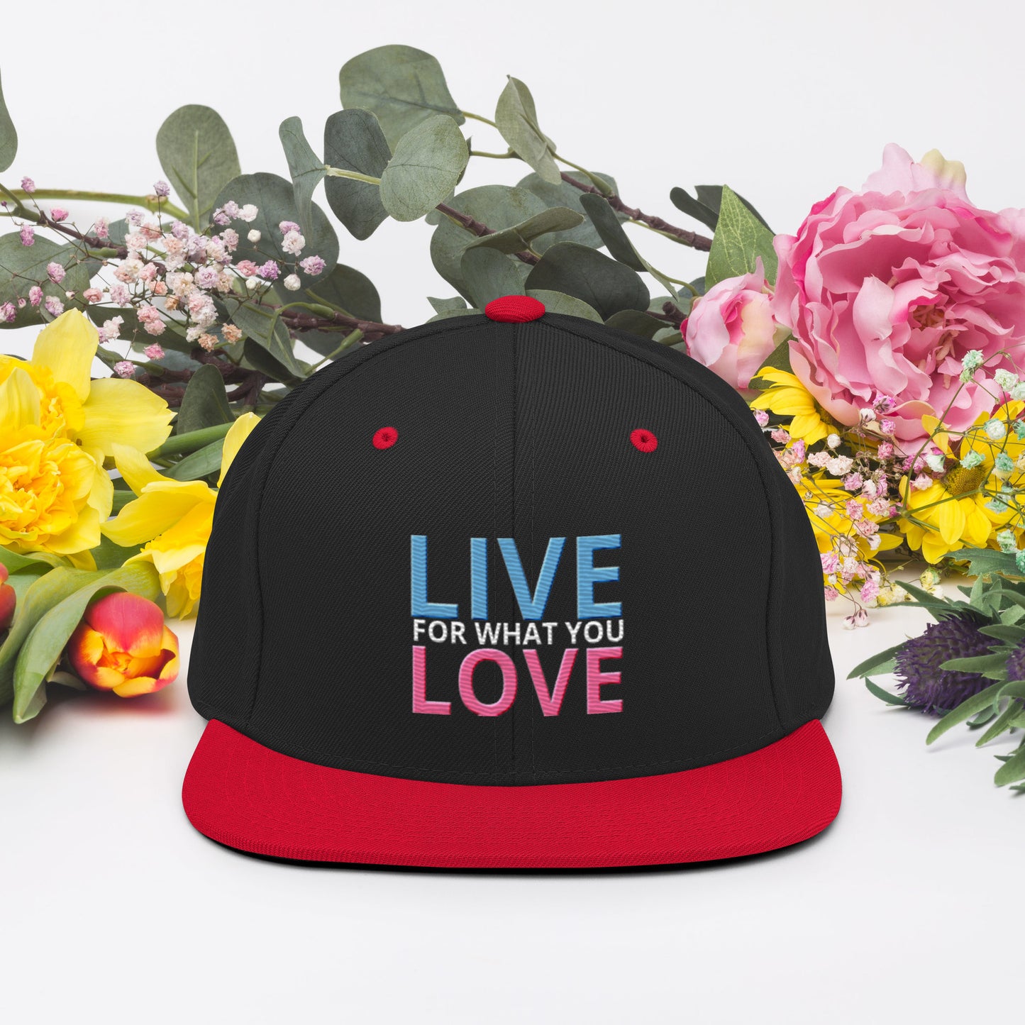 "LIVE FOR WHAT YOU LOVE" BY XCLUSIF POETIX Snapback Hat