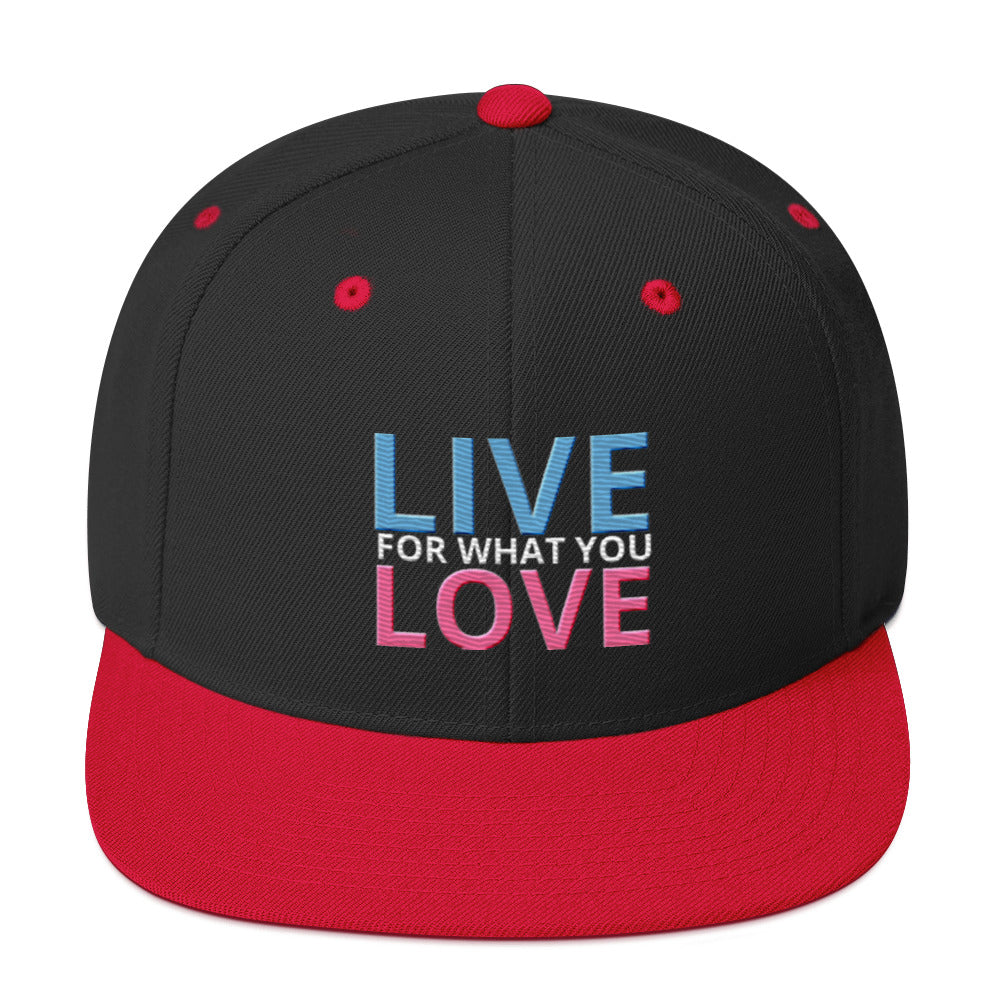 "LIVE FOR WHAT YOU LOVE" BY XCLUSIF POETIX Snapback Hat