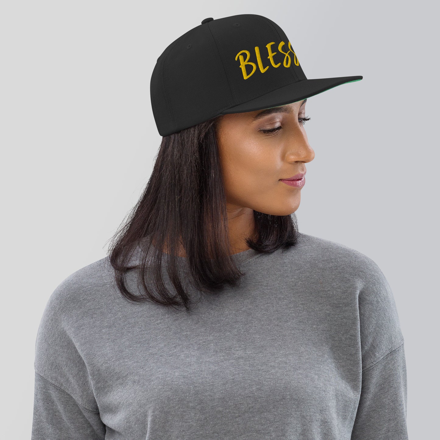 BLESSED BY XCLUSIF POETIX Snapback Hat