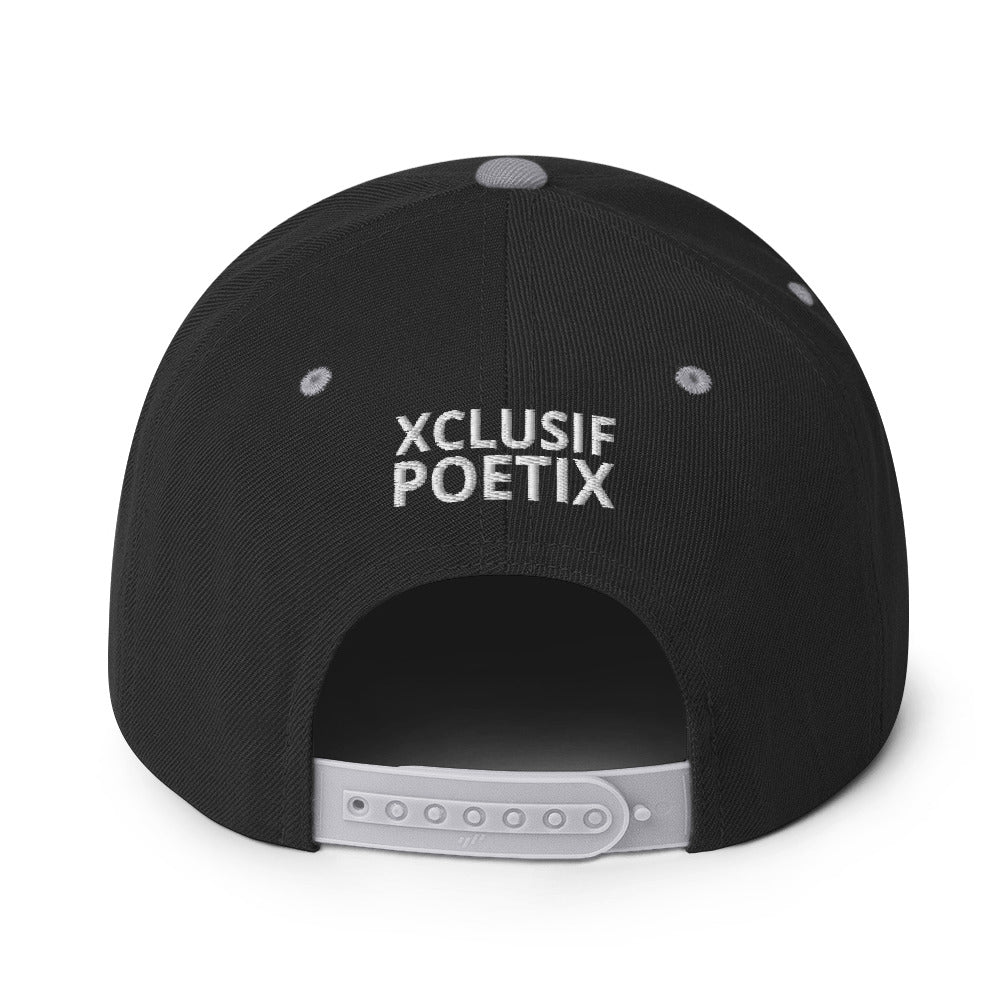 XCLUSIF POETIX WHITE LOGO Snapback Hat