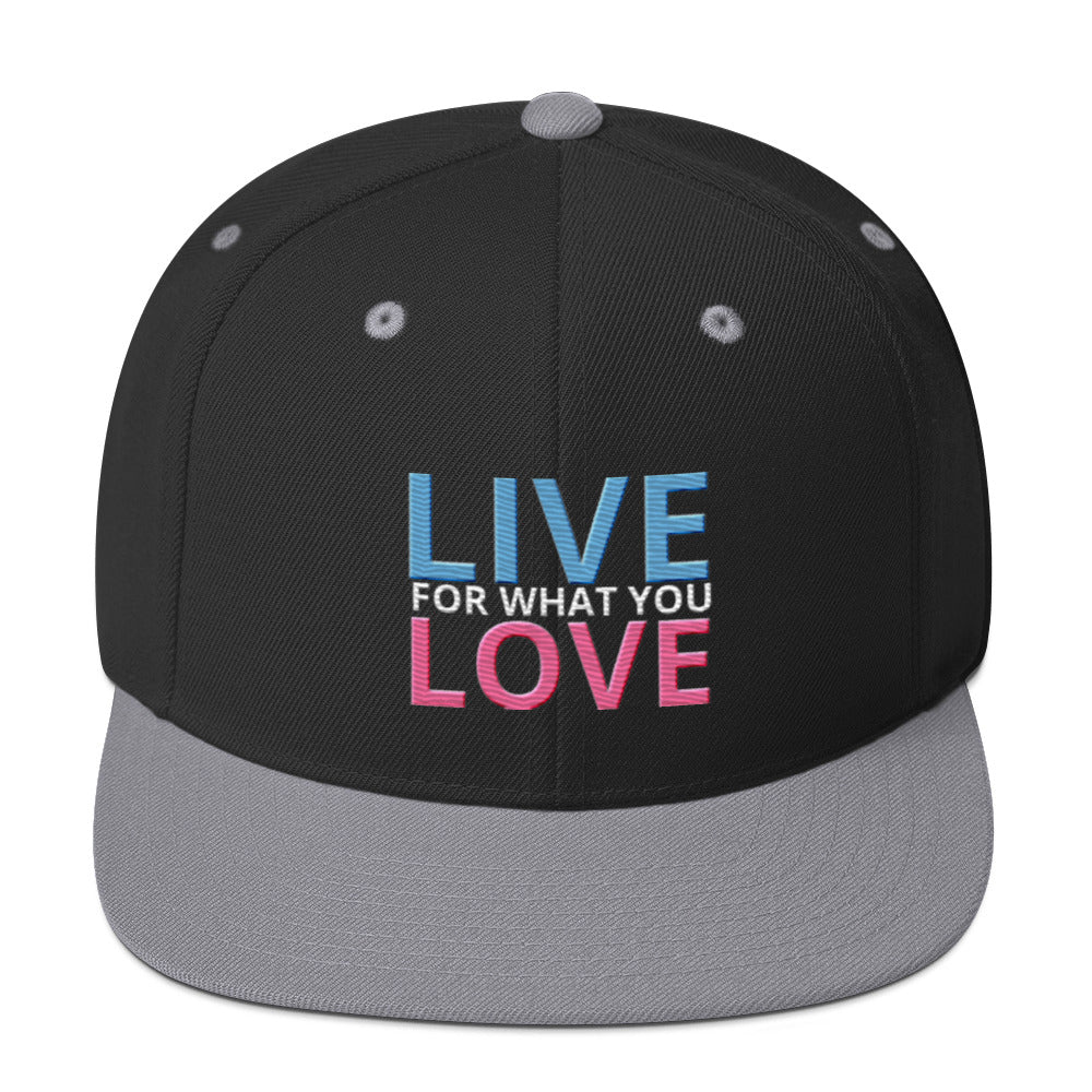 "LIVE FOR WHAT YOU LOVE" BY XCLUSIF POETIX Snapback Hat